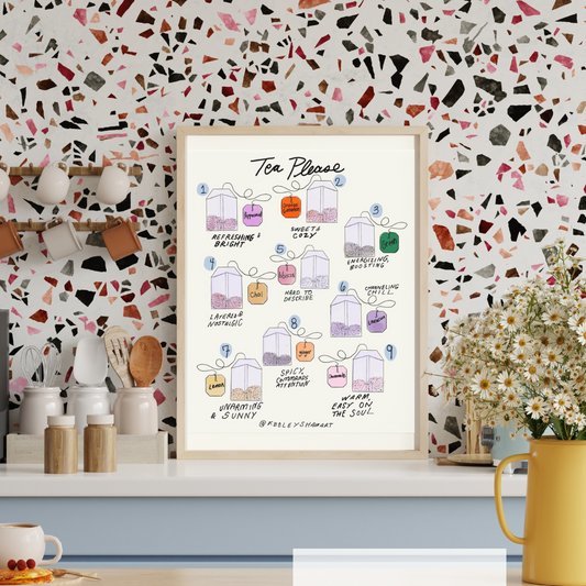 Enneagram Tea Poster Print