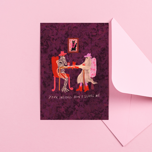 Vday Friendship Ghouls Greeting Card