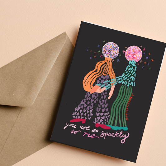 You are so sparkly digital download card
