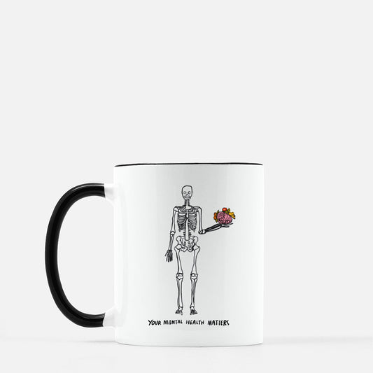Skeleton Mental Health Mug